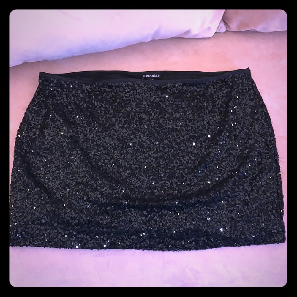 Vintage express sequin mini skirt size L